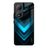 Vertical Blue Arrow Vivo Y100 5G Glass Back Cover Online