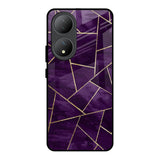 Geometric Purple Vivo Y100 5G Glass Back Cover Online