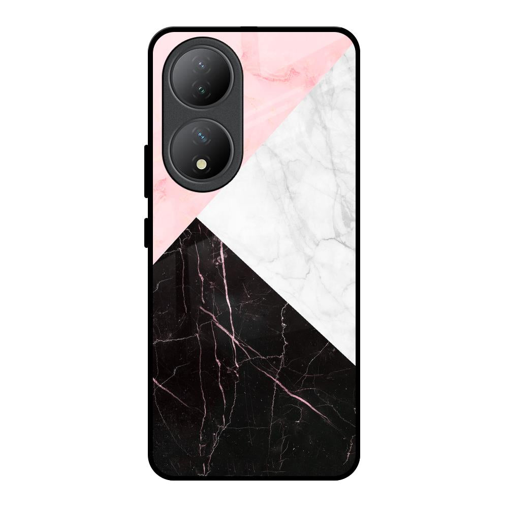 Marble Collage Art Vivo Y100 5G Glass Back Cover Online