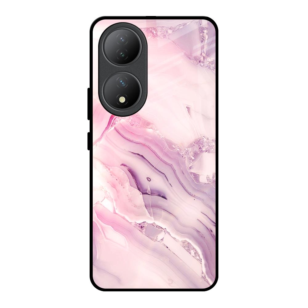 Diamond Pink Gradient Vivo Y100 5G Glass Back Cover Online