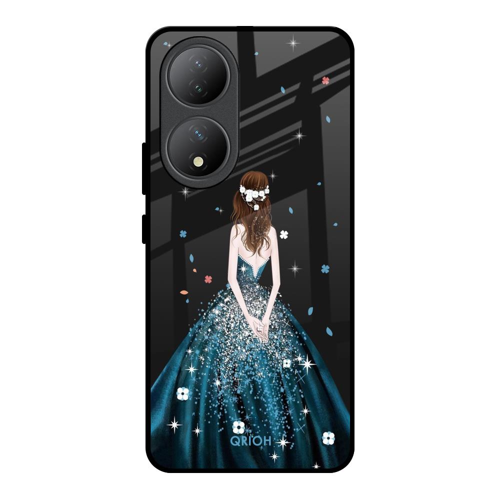 Queen Of Fashion Vivo Y100 5G Glass Back Cover Online