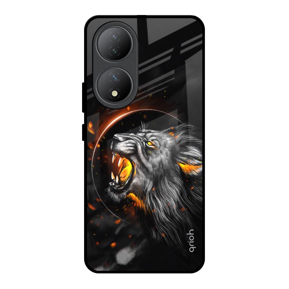 Aggressive Lion Vivo Y100 5G Glass Back Cover Online