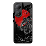 Red Moon Tiger Vivo Y100 5G Glass Back Cover Online