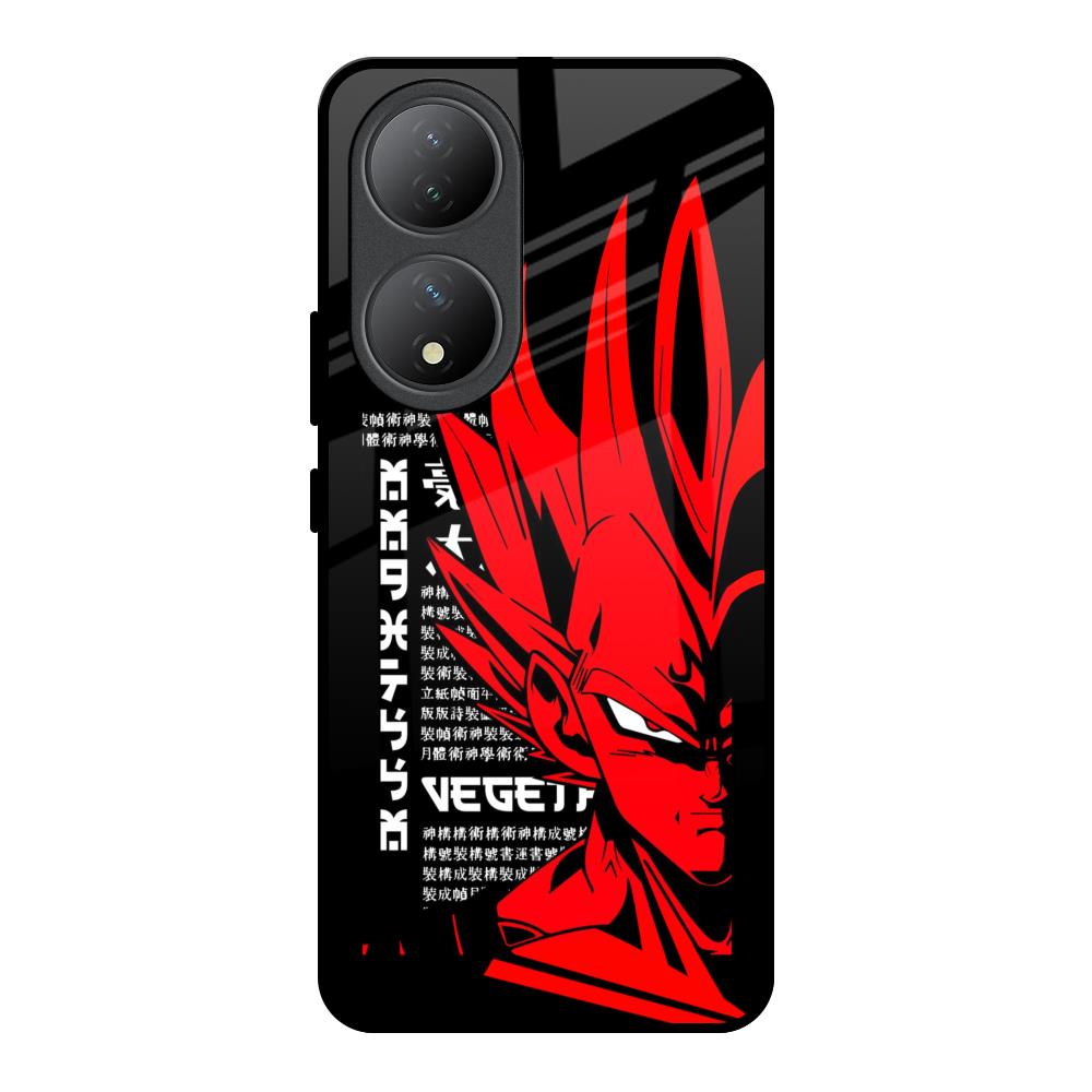Red Vegeta Vivo Y100 5G Glass Back Cover Online