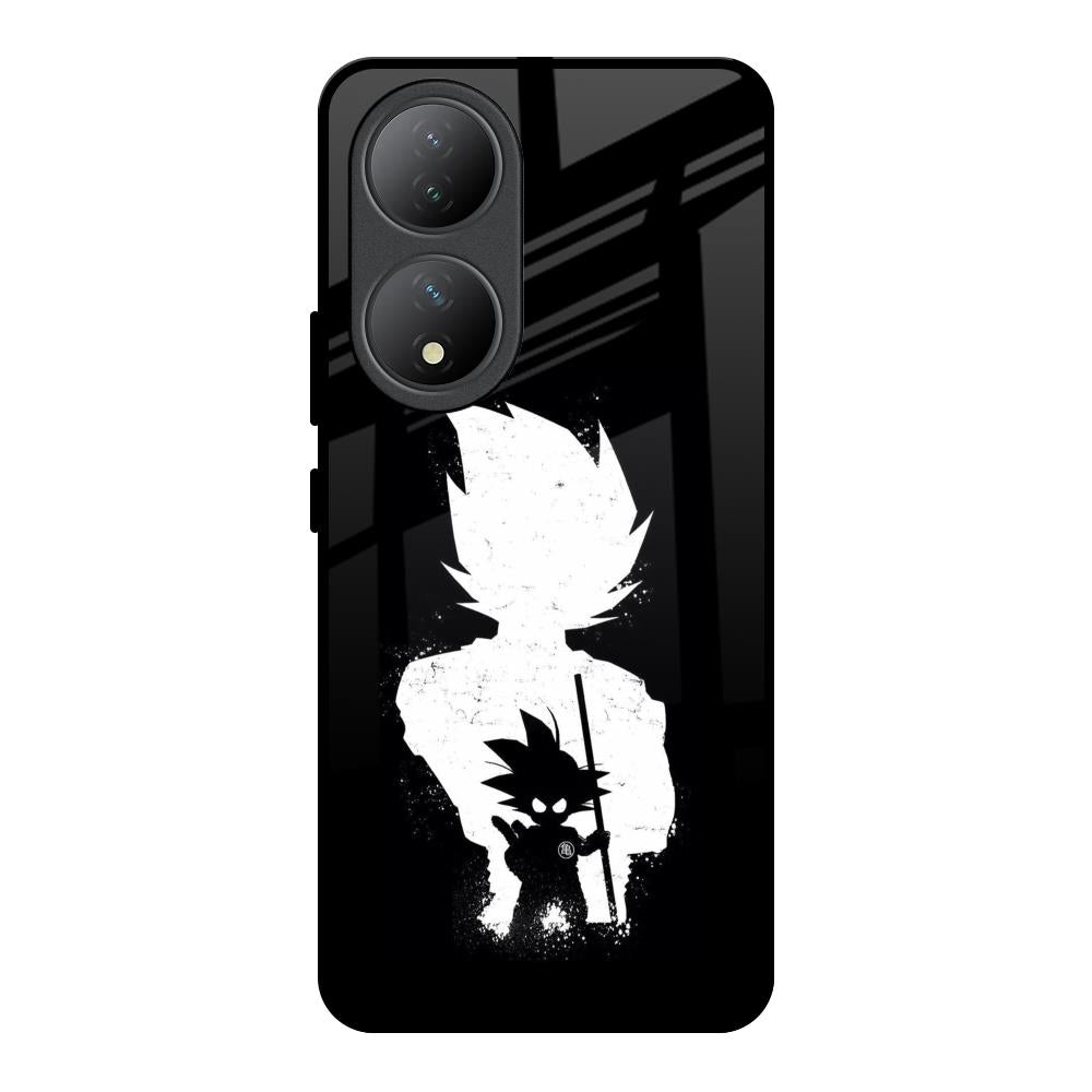 Monochrome Goku Vivo Y100 5G Glass Back Cover Online