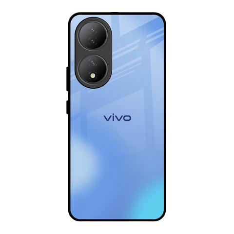 Vibrant Blue Texture Vivo Y100 5G Glass Back Cover Online