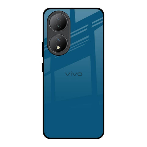 Cobalt Blue Vivo Y100 5G Glass Back Cover Online