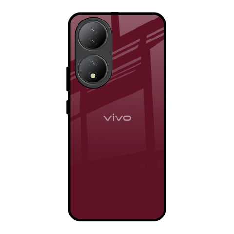 Classic Burgundy Vivo Y100 5G Glass Back Cover Online