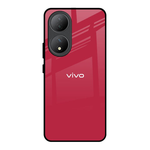 Solo Maroon Vivo Y100 5G Glass Back Cover Online