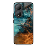Golden Splash Vivo Y100 5G Glass Back Cover Online