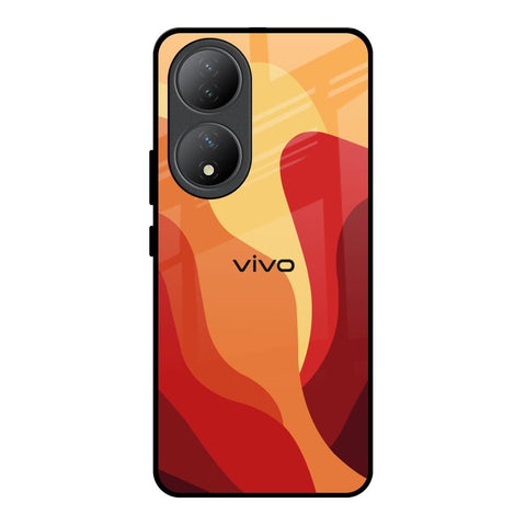 Magma Color Pattern Vivo Y100 5G Glass Back Cover Online