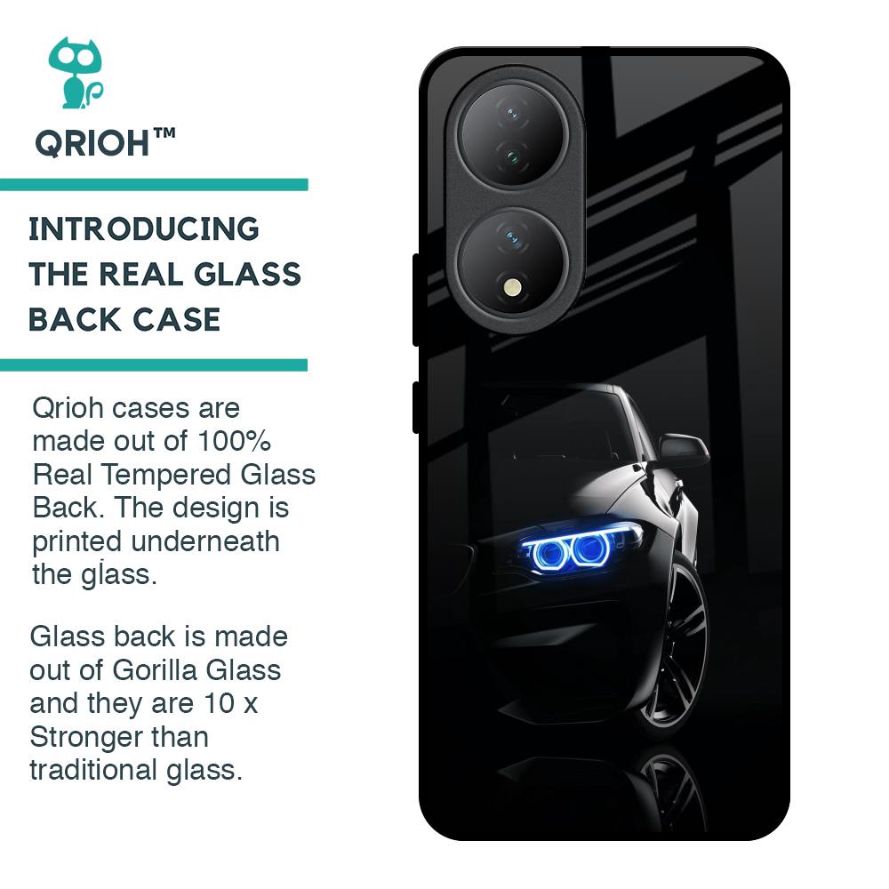 Car In Dark Glass Case for Vivo Y100 5G