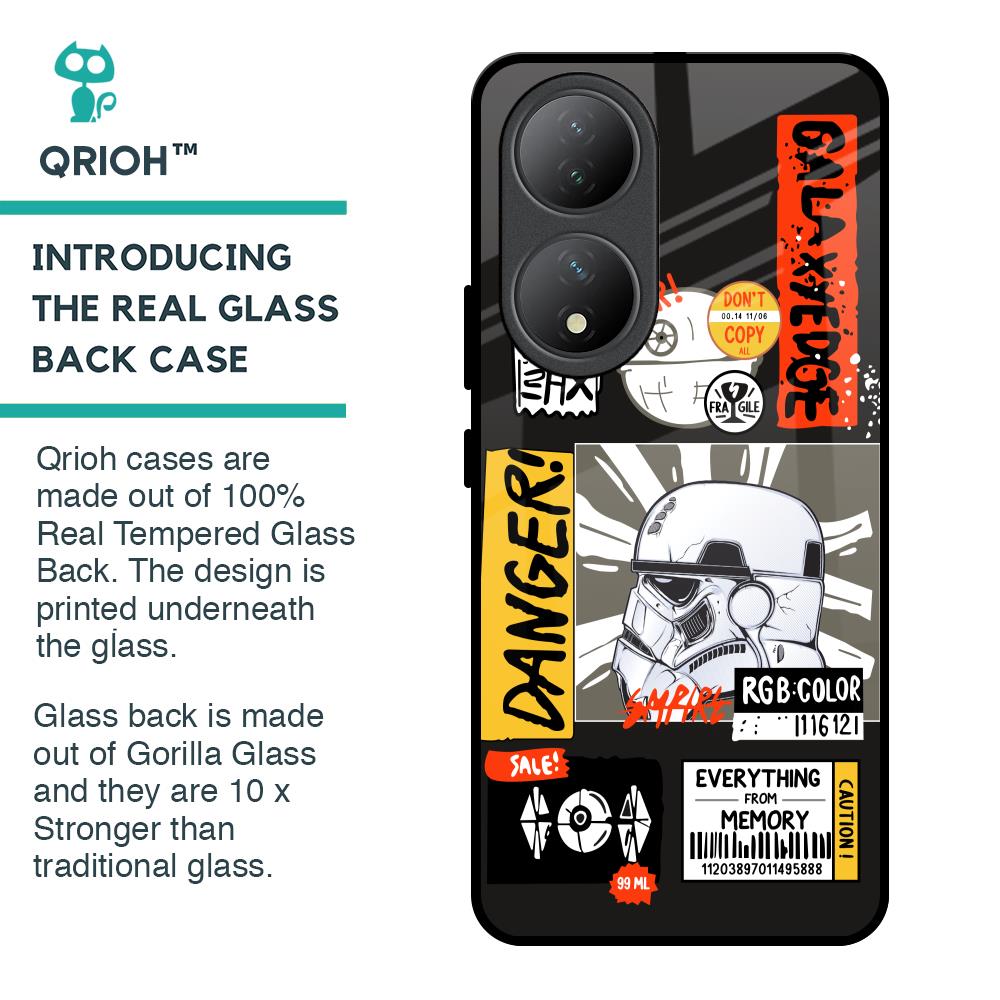 Galaxy Edge Glass Case for Vivo Y100 5G