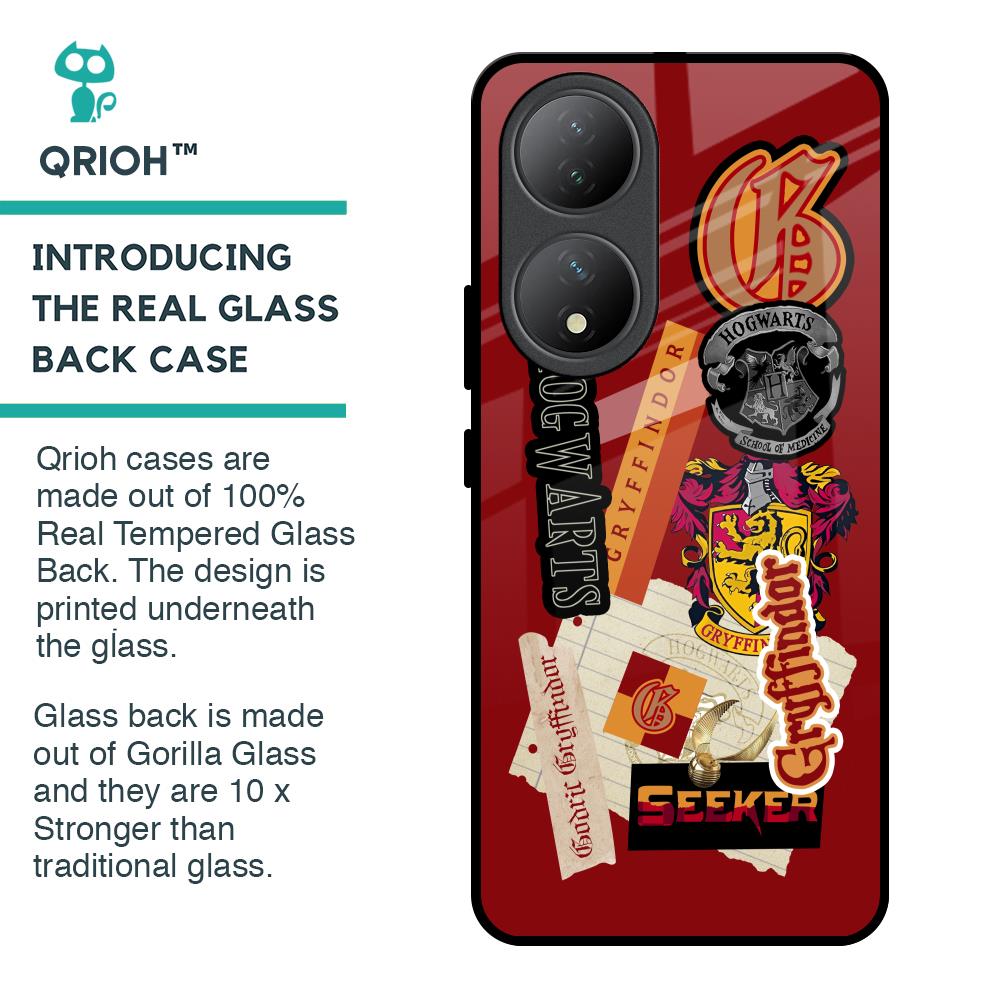 Gryffindor Glass Case for Vivo Y100 5G