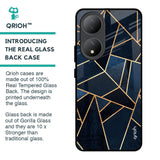 Abstract Tiles Glass Case for Vivo Y100 5G