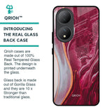 Crimson Ruby Glass Case for Vivo Y100 5G