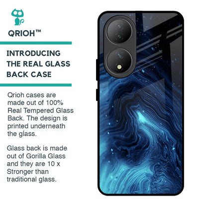 Dazzling Ocean Gradient Glass Case For Vivo Y100 5G