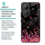 Heart Rain Fall Glass Case For Vivo Y100 5G