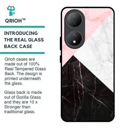 Marble Collage Art Glass Case For Vivo Y100 5G