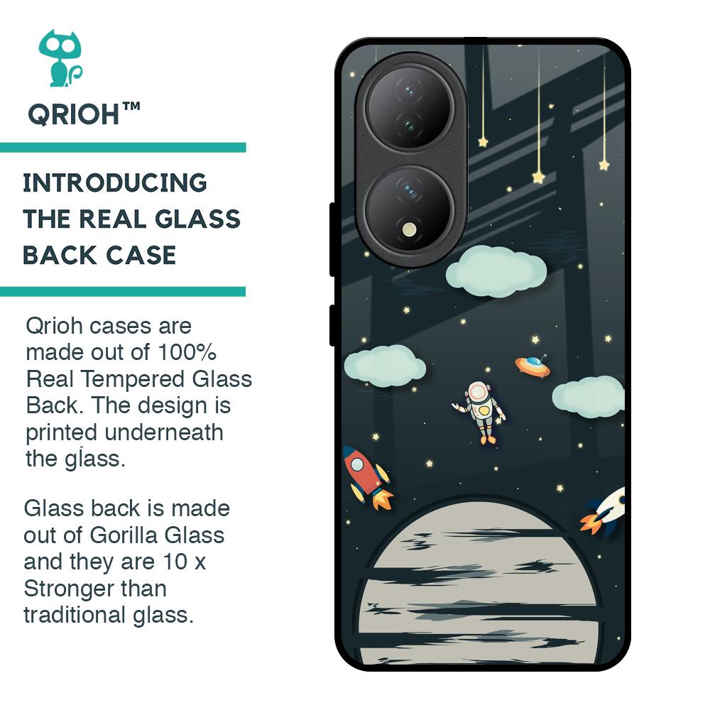 Astronaut Dream Glass Case For Vivo Y100 5G