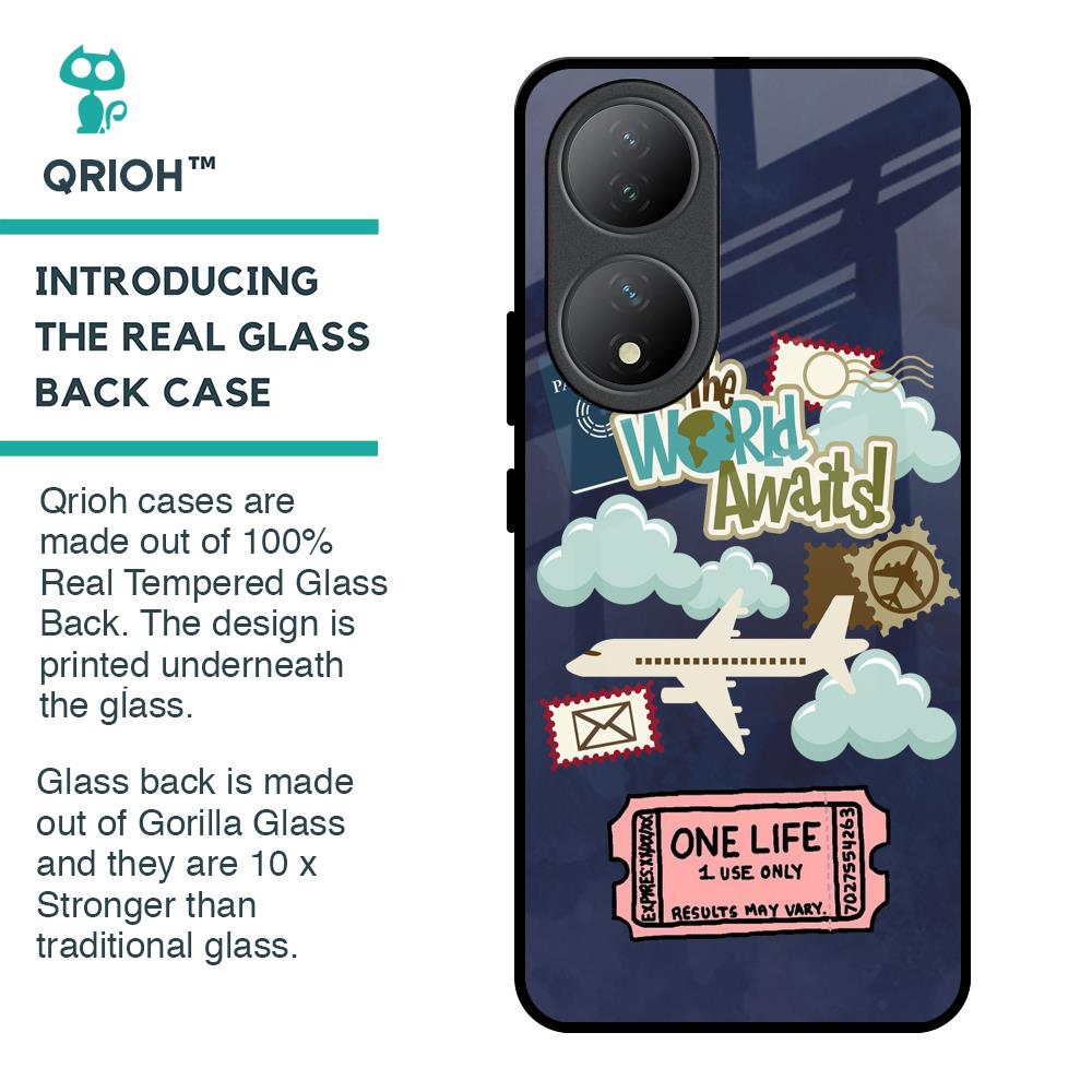 Tour The World Glass Case For Vivo Y100 5G