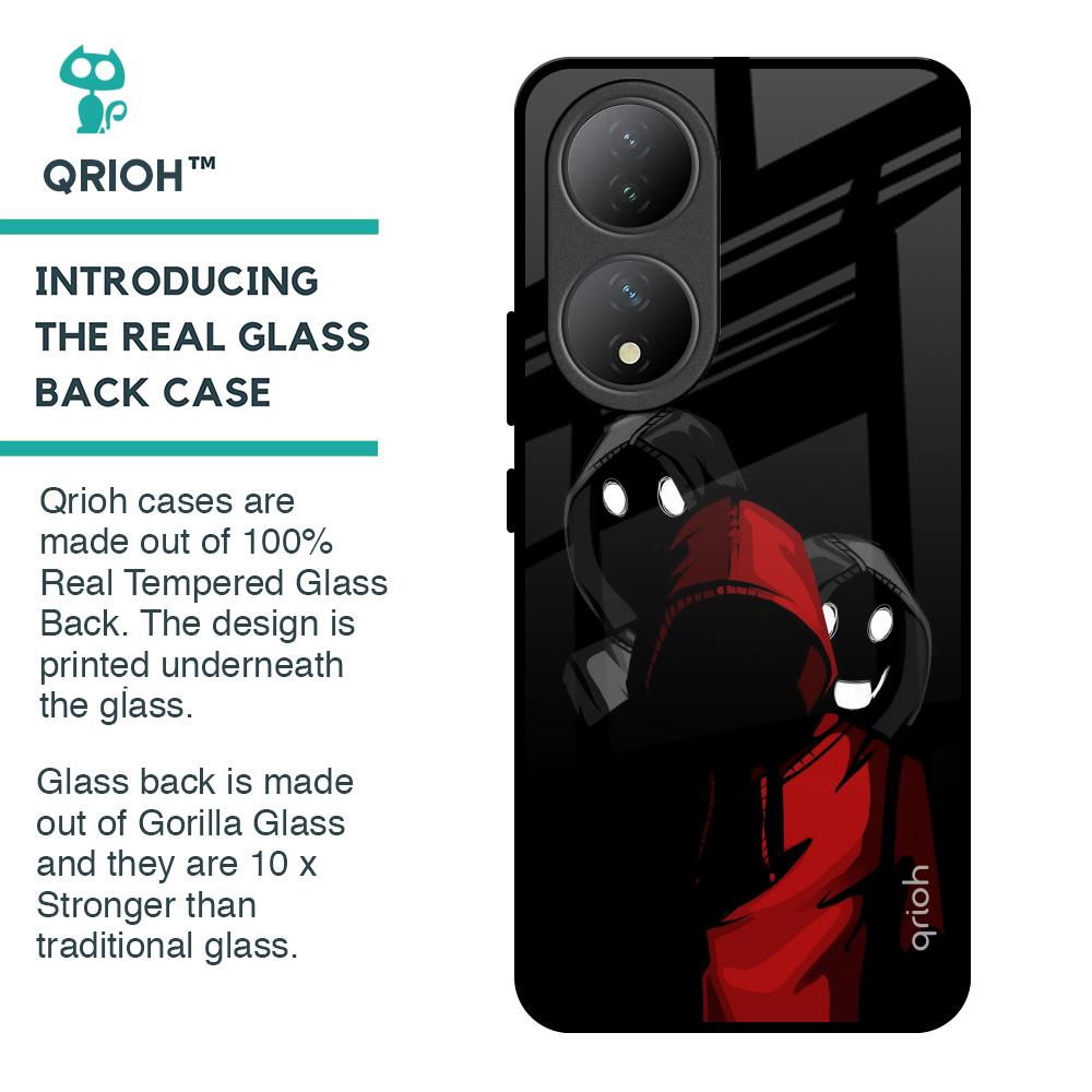 Shadow Character Glass Case for Vivo Y100 5G
