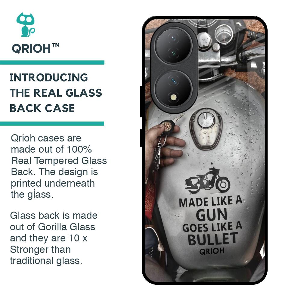 Royal Bike Glass Case for Vivo Y100 5G