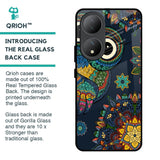 Owl Art Glass Case for Vivo Y100 5G