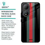Vertical Stripes Glass Case for Vivo Y100 5G