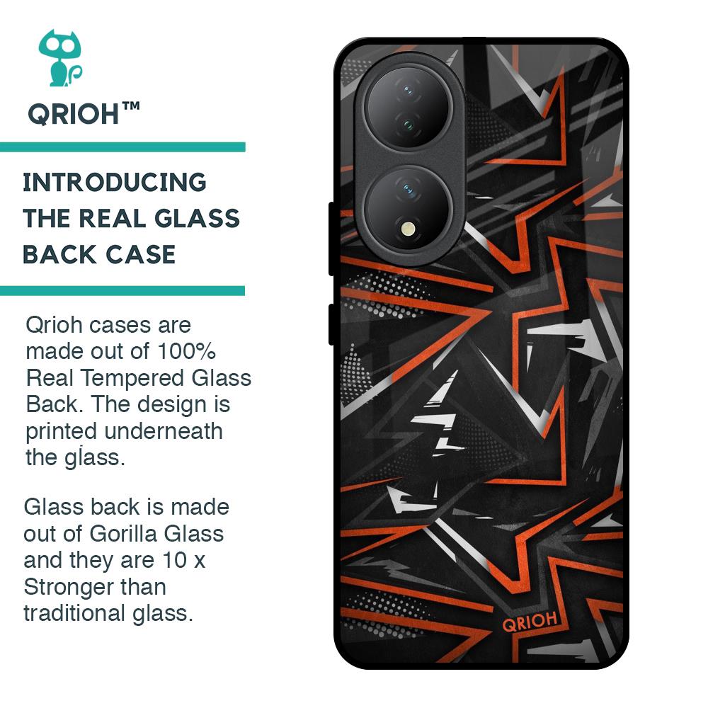 Vector Art Glass Case for Vivo Y100 5G