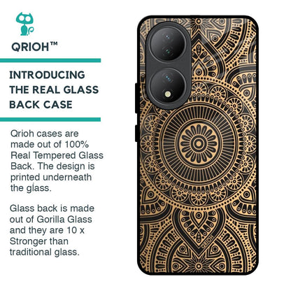 Luxury Mandala Glass Case for Vivo Y100 5G