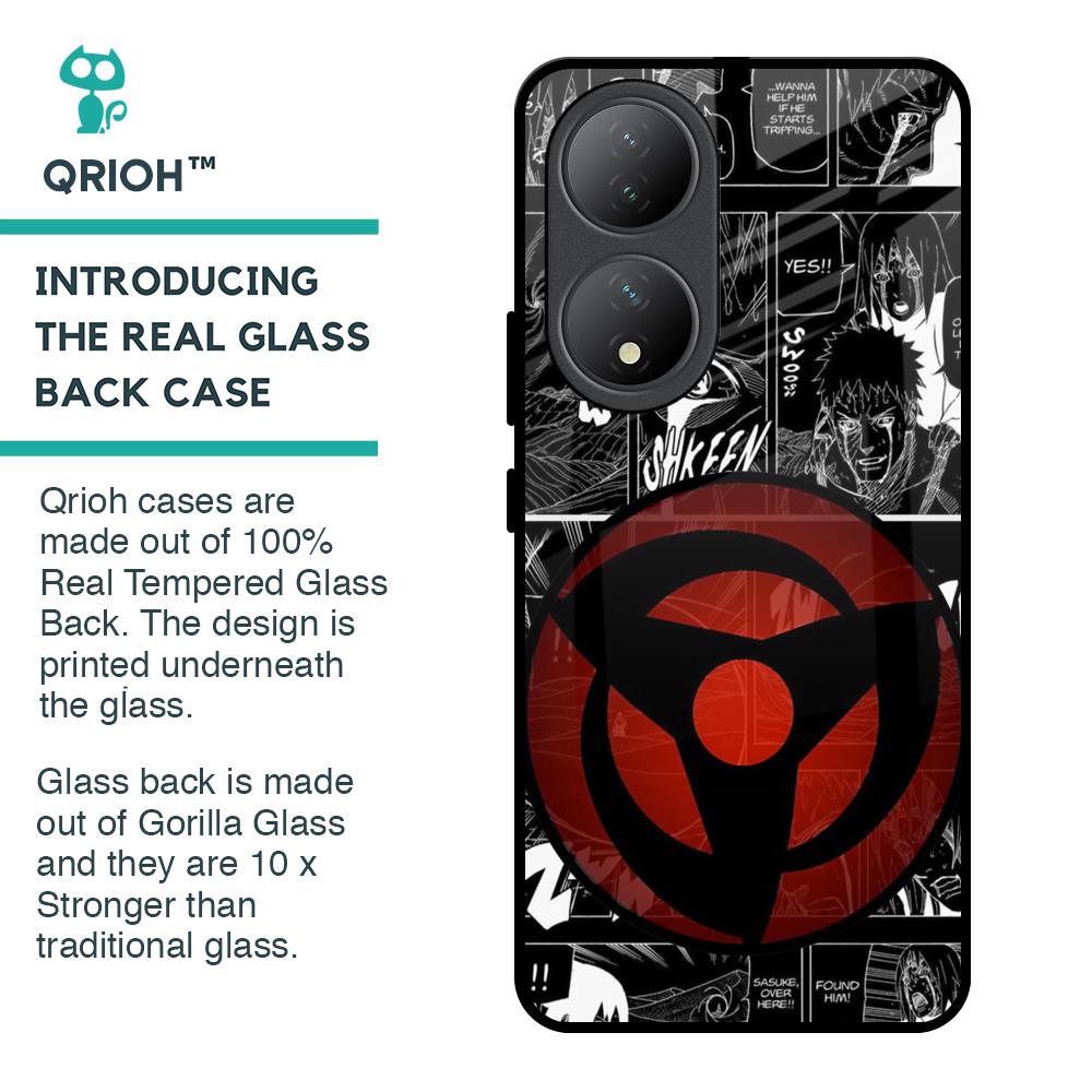 Sharingan Glass Case for Vivo Y100 5G