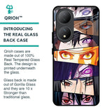 Anime Eyes Glass Case for Vivo Y100 5G