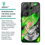 Anime Green Splash Glass Case for Vivo Y100 5G