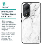 Modern White Marble Glass Case for Vivo Y100 5G