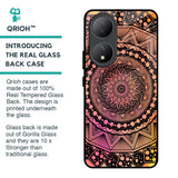 Floral Mandala Glass Case for Vivo Y100 5G