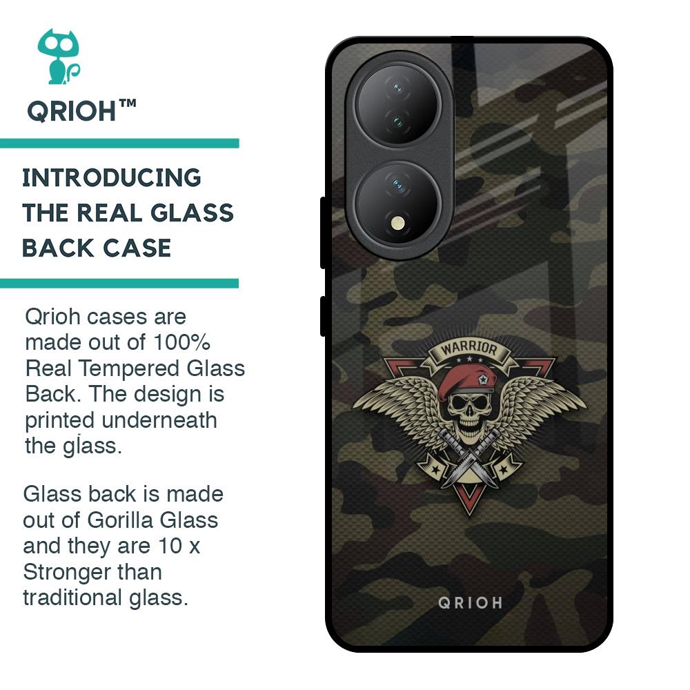 Army Warrior Glass Case for Vivo Y100 5G