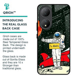 Astronaut on Mars Glass Case for Vivo Y100 5G