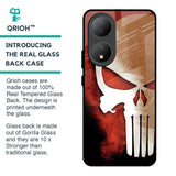 Red Skull Glass Case for Vivo Y100 5G
