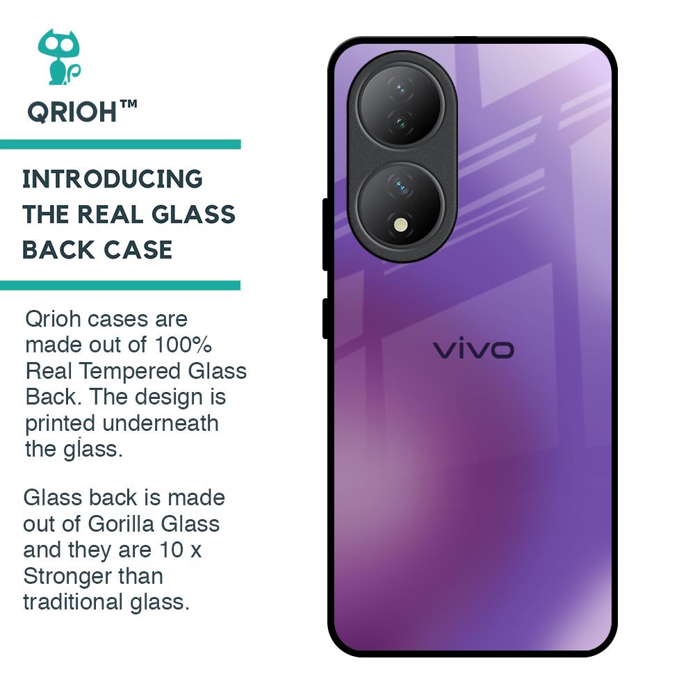 Ultraviolet Gradient Glass Case for Vivo Y100 5G