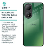 Green Grunge Texture Glass Case for Vivo Y100 5G