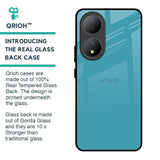 Oceanic Turquiose Glass Case for Vivo Y100 5G