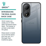 Smokey Grey Color Glass Case For Vivo Y100 5G
