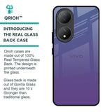 Indigo Pastel Glass Case For Vivo Y100 5G