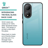 Arctic Blue Glass Case For Vivo Y100 5G