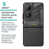 Grey Metallic Glass Case For Vivo Y100 5G