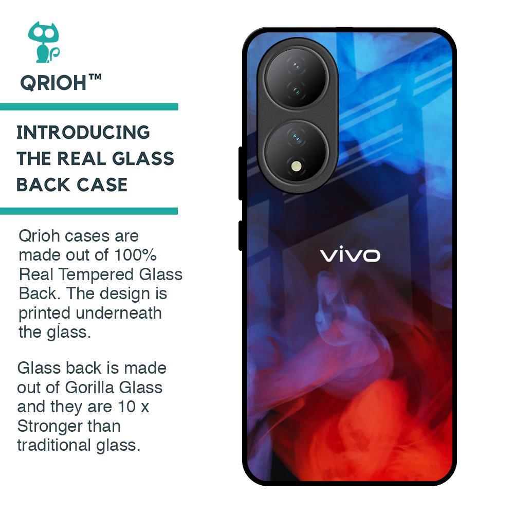 Dim Smoke Glass Case for Vivo Y100 5G