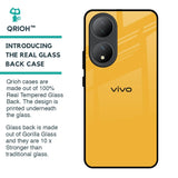 Fluorescent Yellow Glass case for Vivo Y100 5G