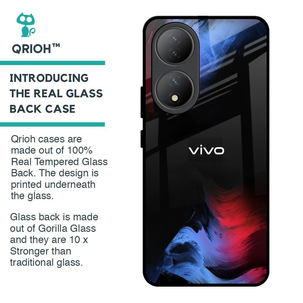 Fine Art Wave Glass Case for Vivo Y100 5G