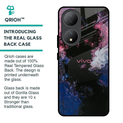 Smudge Brush Glass case for Vivo Y100 5G